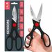 Heavy Duty Multi-Purpose Kitchen Scissors, Food Scissors, Sharp Scissors With Nutcrackers, Bottle Opener, Can Opener, Vegetable Cutting Scissors, Chopping Scissors, Multi-Purpose Utensil Gadgets_voghion.com