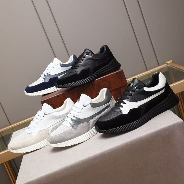 Scarpe da ginnastica traforate traspiranti da uomo, comode, alla moda, leggere e casual, in saldo_voghion.com