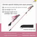 Carbon Fiber Folding Trekking For Women, Outdoor Hiking Gear, Ultra-Light Aluminum Alloy Telescopic Pole_voghion.com