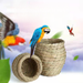 Straw Weaving Parrots, Lovebirds, Budgerigars, Pearl Finches, Bird Nest Breeding Box, Durable And Warm For Winter,_voghion.com