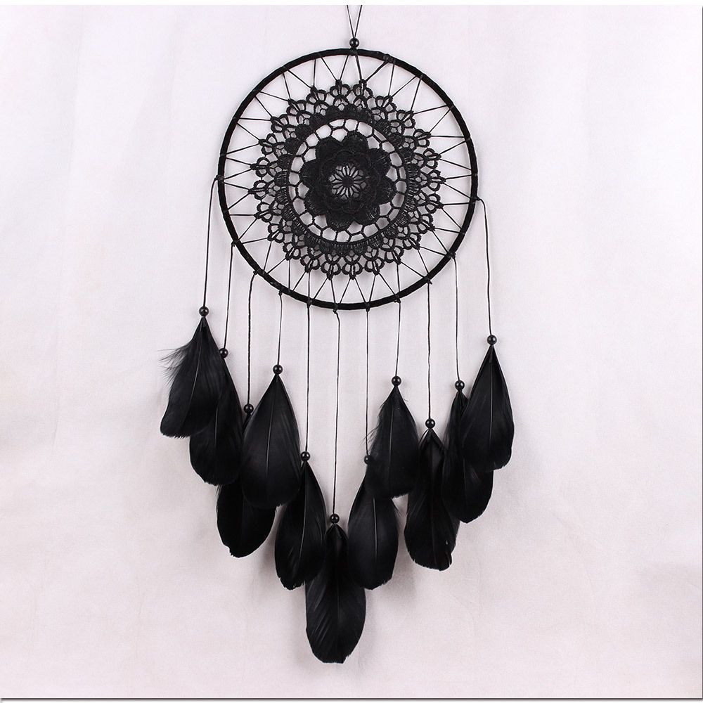 MS6013 Ins Goose Large Floating Lace Home Feather Hanging Decoration Creative Craft Handmade Dream Catcher_voghion.com