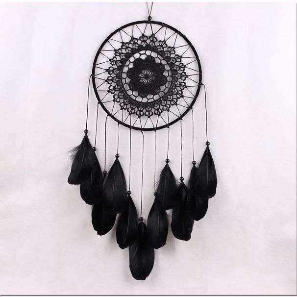 MS6013 Ins Goose Large Floating Lace Home Feather Hanging Decoration Creative Craft Handmade Dream Catcher_voghion.com