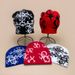 Trendy Cross & Star Print Knit Beanie For Men & Women - Soft Acrylic Winter Hat With Street Hip Hop Style (54-62cm, 9 Colors)_voghion.com