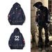 Men's splash ink wash water embroidered printed hoodie coat_voghion.com