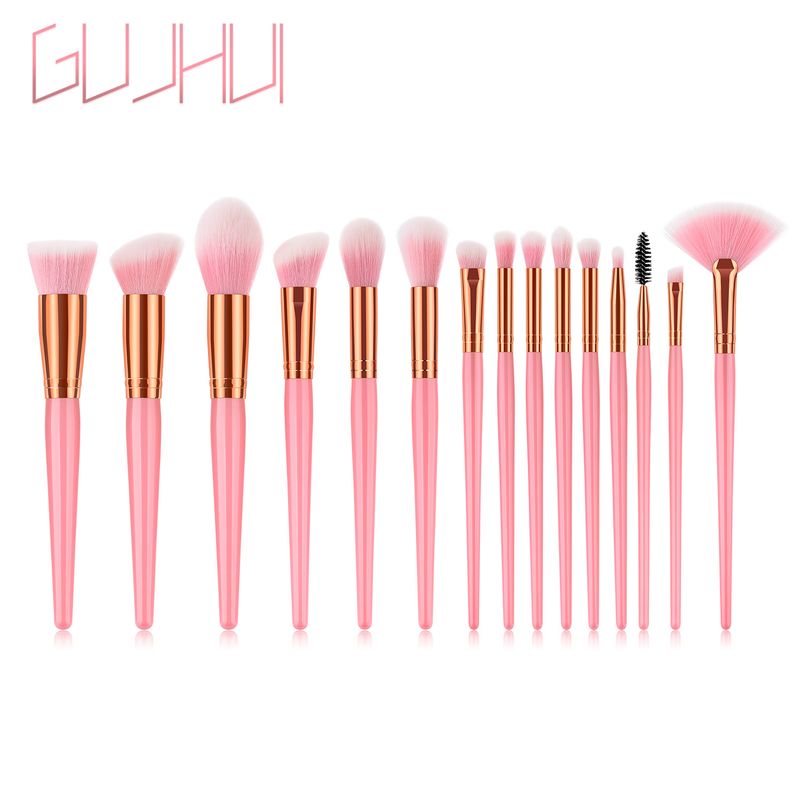15-teiliges Make-up-Pinsel-Set, Make-up-Werkzeuge, Puderpinsel, Fächerpinsel, Beauty-Make-up GUJHUI_voghion.com