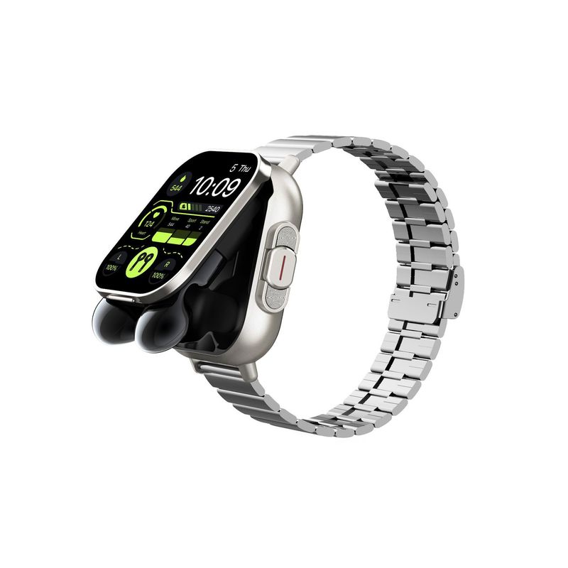 Nowy zestaw słuchawkowy D8 Smart Watch 2 w 1 2-calowy ekran dotykowy Bluetooth Połączenie Alipay Tętno_voghion.com