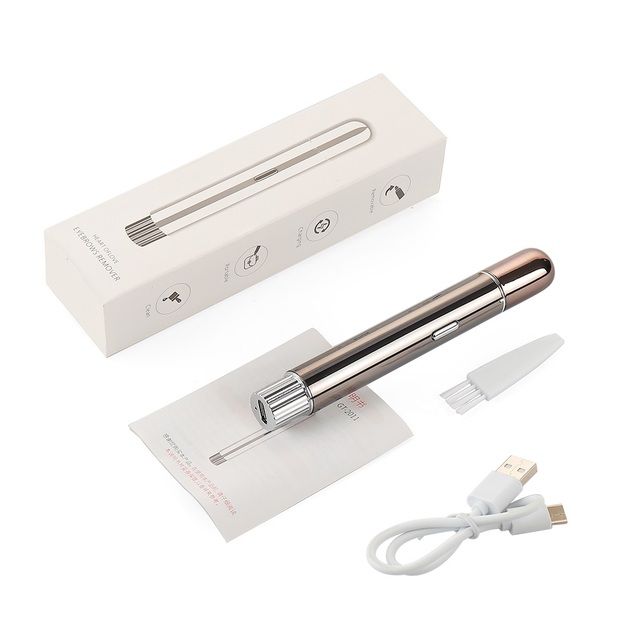 Uppgraderad uppladdningsbar ögonbrynstrimmer ögonbrynsrakapparat epilator vassare blad ansiktsrakhyvel arm ben armhåla bikini läpp hårborttagning_voghion.com