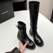 ANN Same Style~ One Shoe Two Ways Over-the-Knee For Women 2024 Winter New Design Sense Niche Black Slimming Long Boots_voghion.com