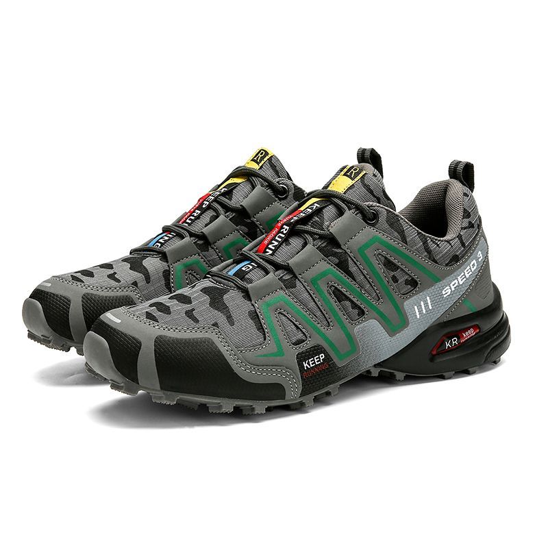 New Camouflage Outdoor Platform Breathable Shoes, Hiking Shoes_voghion.com