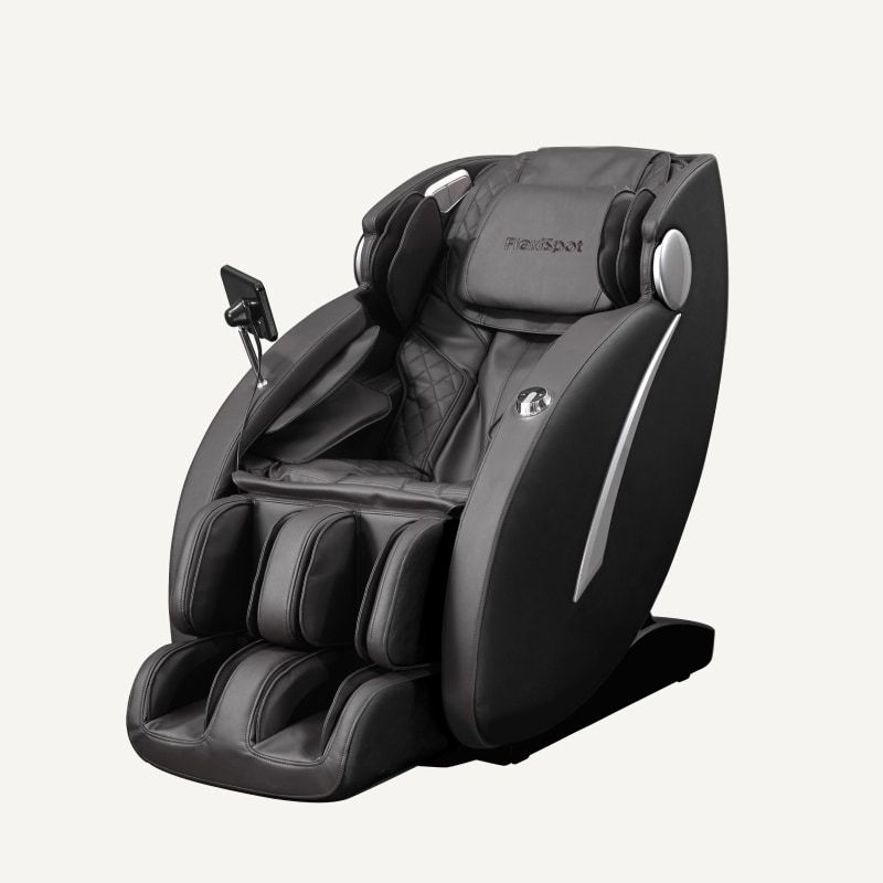 Massage Chair Full Body, Zero Gravity SL-Track Shiatsu Massage Recliner Chair With Body Scan, Airbags, Foot Rollers, Deep Yoga Stretch, Heating (Black)_voghion.com