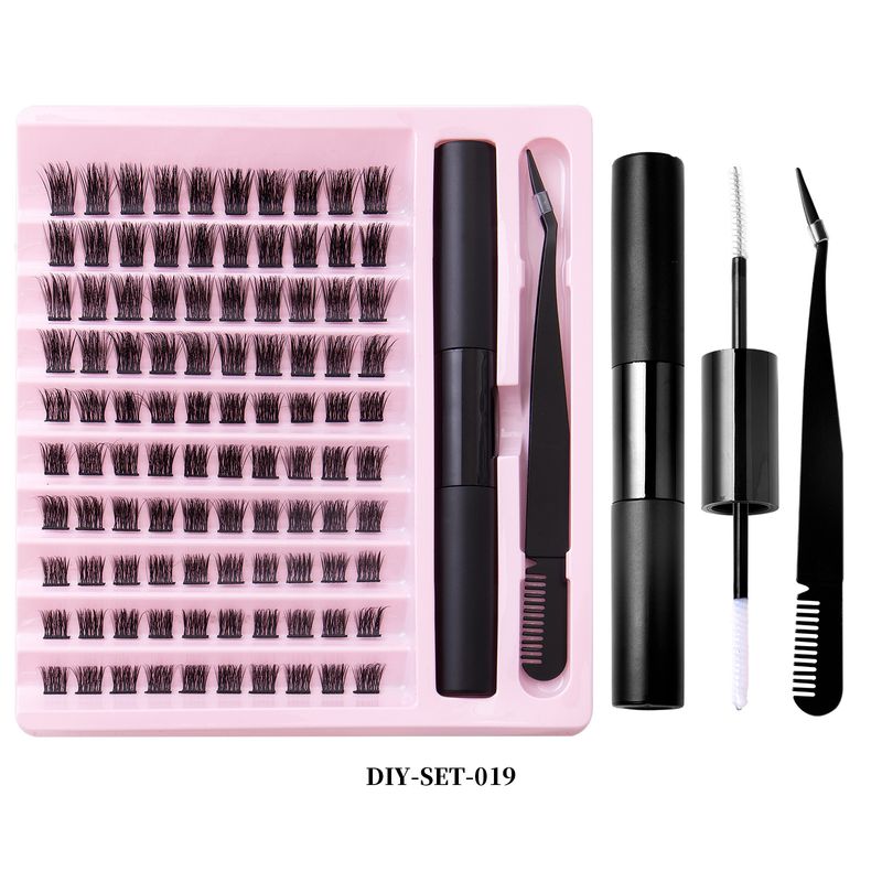 Lash extension set Single cluster false eyelash set natural section hair daily DIY grafted eyelashes_voghion.com