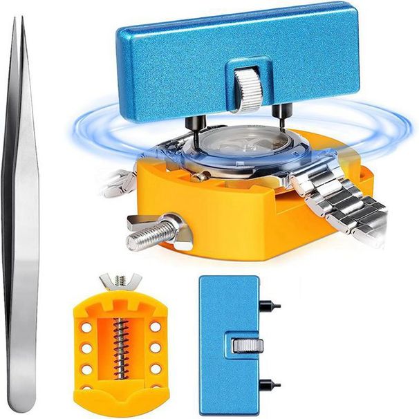Watch Repair Tool Portable Metal Two-foot Open Open Watch Back Lid Opener Battery Replacement Tool_voghion.com