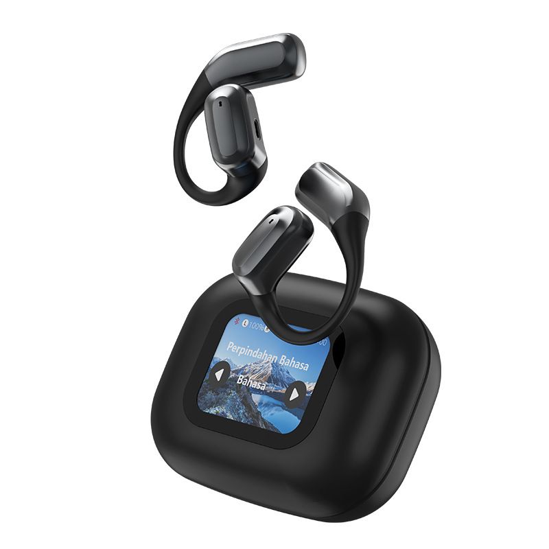 AI Translation Earbuds With 144-Language Real-Time Interpretation, HD Surround Sound, Smart Color Screen & Long Battery Life_voghion.com