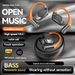 AI Smart Translation Bluetooth Earbuds – OWS Open-Ear Headphones With 8H+ Battery, Waterproof, Low Latency (Black, Bluetooth 5.4, Digital Display)_voghion.com