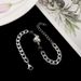 Custom Black Zircon Heart For Women Stainless Steel Cuban Chain Round Bead Bracelet Valentine's Day Gift Jewelry_voghion.com