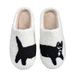 Cartoon Plush Women's Non-Slip Padded Cotton Slippers_voghion.com