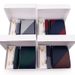 2025 New Men's Striped Gift Set 6 Pieces Tie Pocket Square Collar Clip Cufflinks_voghion.com
