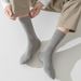 Men's socks pure cotton mid tube sports socks spring and autumn solid color deodorant socks men's anti pilling boneless cotton socks_voghion.com