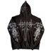 Men's Clothing Fashion Trend High Street Personality Design Printing Casual Versatile Loose Hooded Sweatshirt_voghion.com
