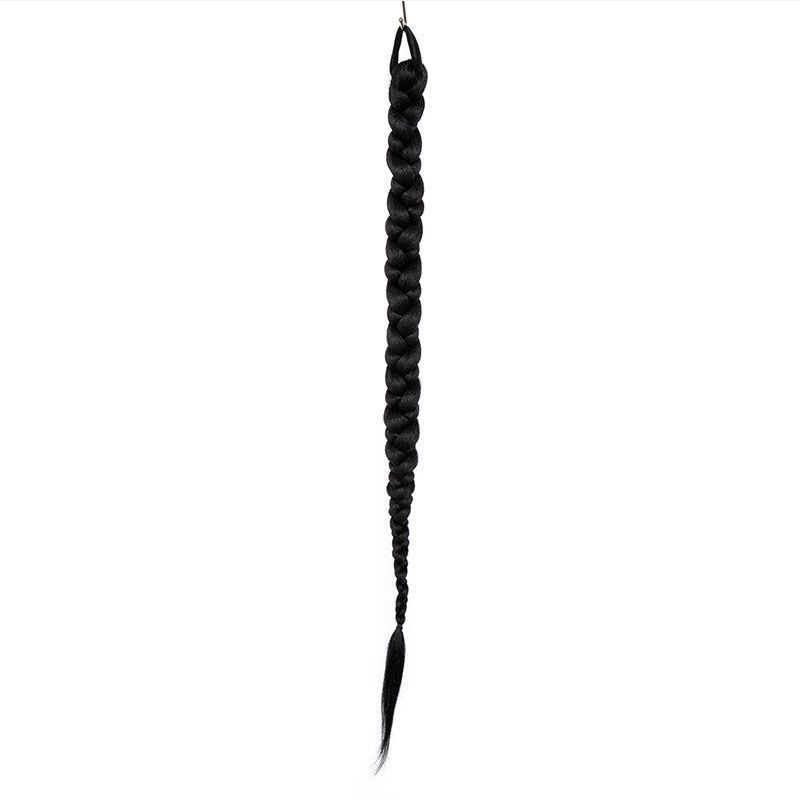 25 inch gevlochten haar vlechten paardenstaart haar kapsel vlechten schattige hiphop paardenstaart voor meisjes_voghion.com