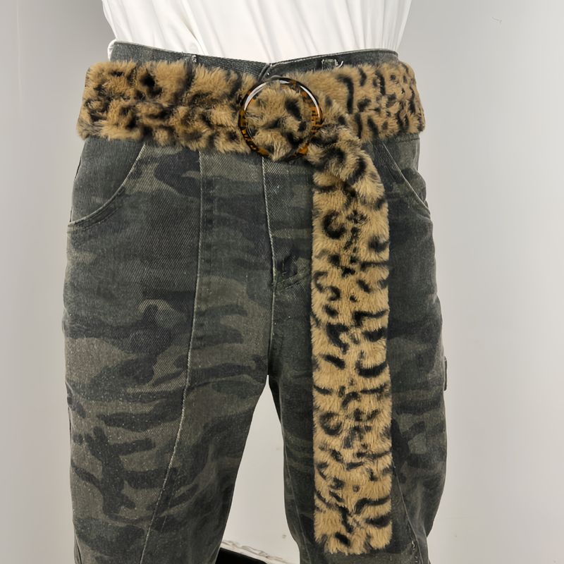 Fur Y2k Retro D.I.A Faux Fur Waist Belt Plush Waist Chain Hot Sale OOTD_voghion.com