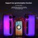 Kreativer tragbarer Lichteffekt-Heimmusik-Bühnenlampe Bluetooth-Lautsprecher unterstützt den synchronen Anschluss von zwei Geräten Subwoofer_voghion.com
