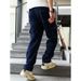 Lässige Cargohose für Herren – Relaxed Fit Jogginghose mit Kordelzug in Schwarz/Weiß/Marineblau (Größen S-XXL)_voghion.com