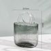 Trendy Creative Bag Handheld Basket Glass Transparent Hydroponic Arrangement Vase Flower Container Table Decoration_voghion.com