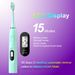 Osseni LCD Screen Sonic Electric Toothbrushes for Adults Kids Smart Timer Rechargeable Whitening Toothbrush IPX7 Waterproof_voghion.com