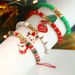 4-Piece Christmas Bracelet Set With "Merry Christmas" Motif, Santa Claus, Reindeer And Christmas Tree(color Random)_voghion.com