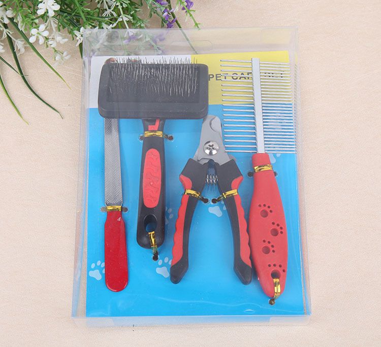 Fengpei Cleaning Grooming Nail Clipper File Comb Set Pet Supplies_voghion.com