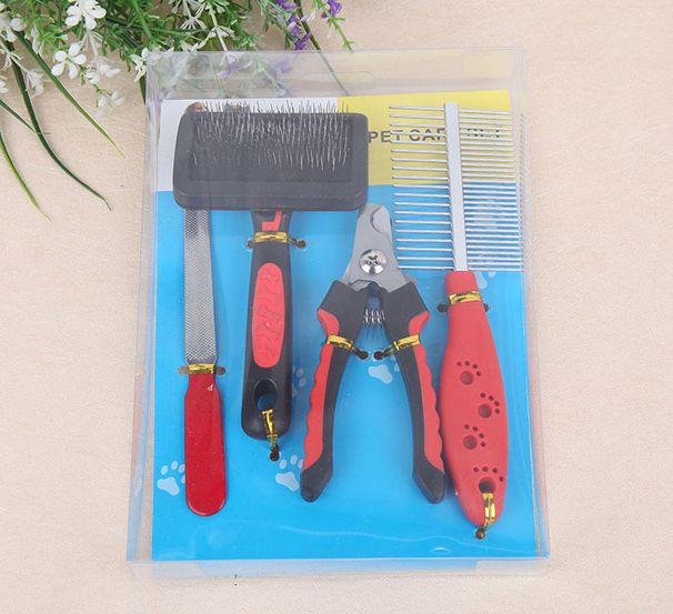 Fengpei Cleaning Grooming Nail Clipper File Comb Set Pet Supplies_voghion.com