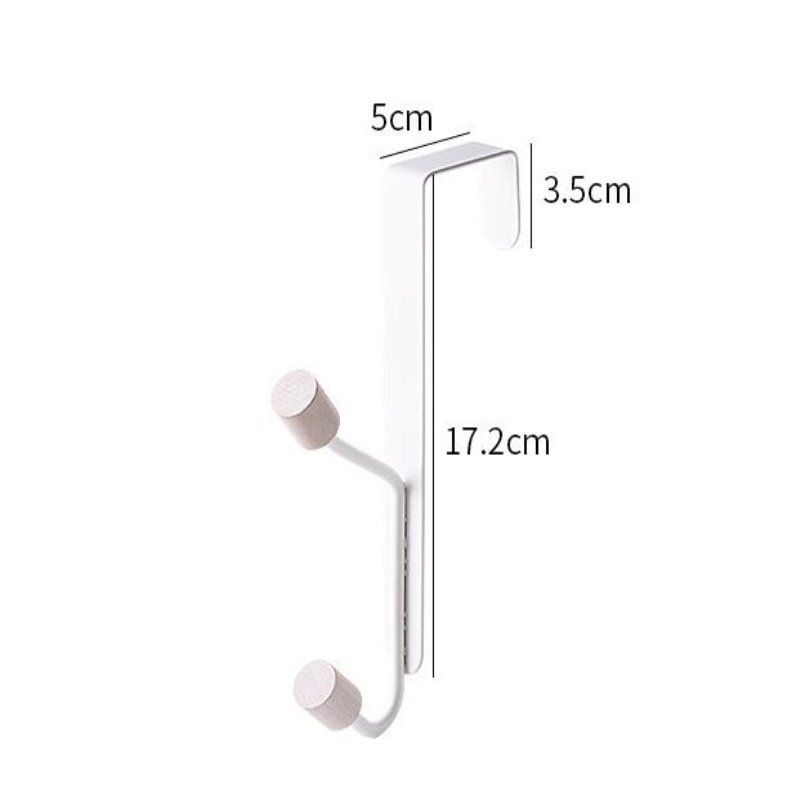 New iron door rear hook punch-free seamless door back hanger door coat hook wall hanging coat rack_voghion.com