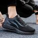 New Men's Trendy Mesh Breathable Casual Sneakers Lace-up Soft Sole Low-top Running Shoes_voghion.com