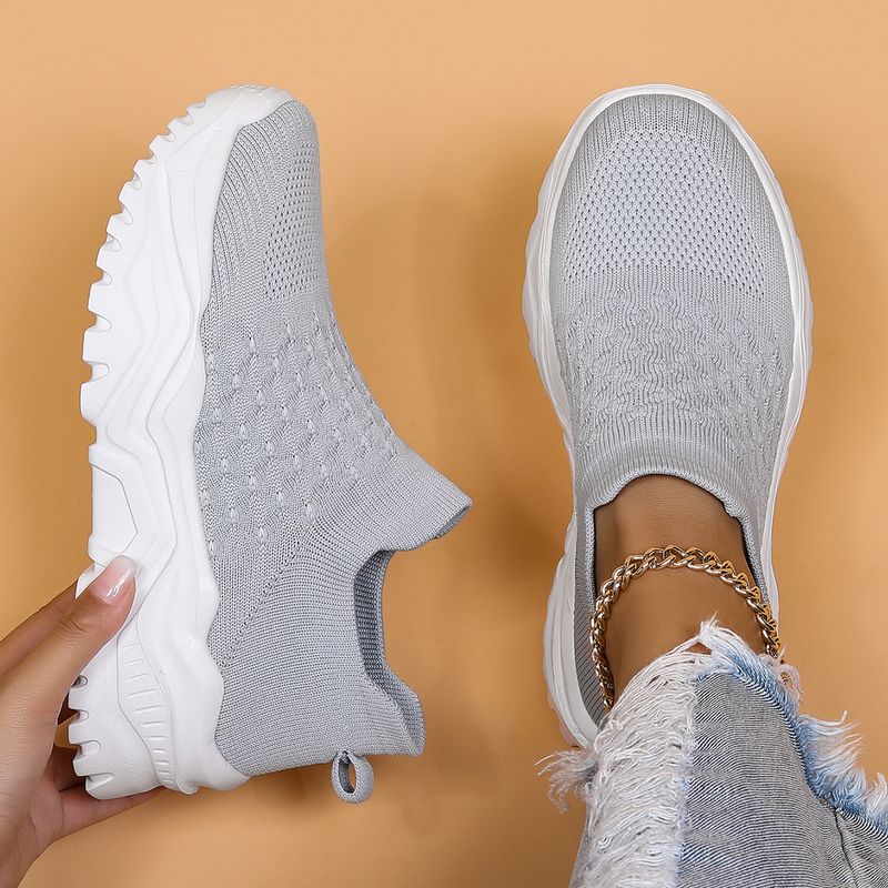 Scarpe da ginnastica traspiranti da donna taglie forti, slip-on, comode e comode_voghion.com