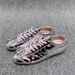 2025 Spring New Dot Metallic Leather Casual Single Hundred Flat Trainers_voghion.com
