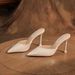 6288-3 Slippers High Heels Leather Simple Daily Professional Commuting Women's Shoes Thin Heel Pointed Toe OA Elegant_voghion.com