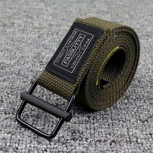 Ins Shawn Yue Uniseksowe spodnie robocze na co dzień z uniwersalnym płóciennym paskiem do jeansów_voghion.com