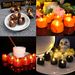 Candela LED tremolante - Candele senza fiamma a batteria con effetto fiamma realistico, decorative per Halloween,_voghion.com