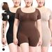Taillenbodysuit für Damen, Oberbekleidung für Erwachsene, körperformender Bodysuit, Kurzarmbodysuit, Hüftlift-Bodysuit_voghion.com
