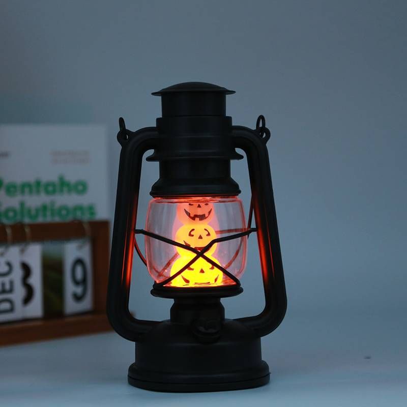 Plastic Ghost Lights Flame Effect Halloween Funny Decorative LED Light for Holiday Thanksgiving Indoor Mantel Party Supplies_voghion.com