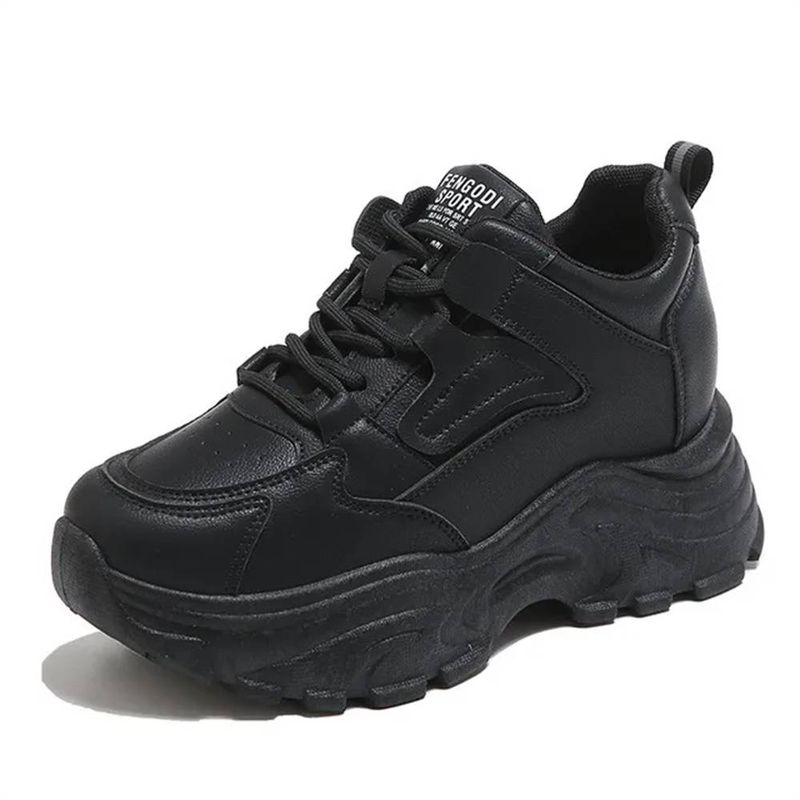 2025 Winter Platform Sneakers Women Spring PU Leather Non-Slip Sports Ladies Lace-Up Thick Bottom Vulcanized Shoes 35-40_voghion.com