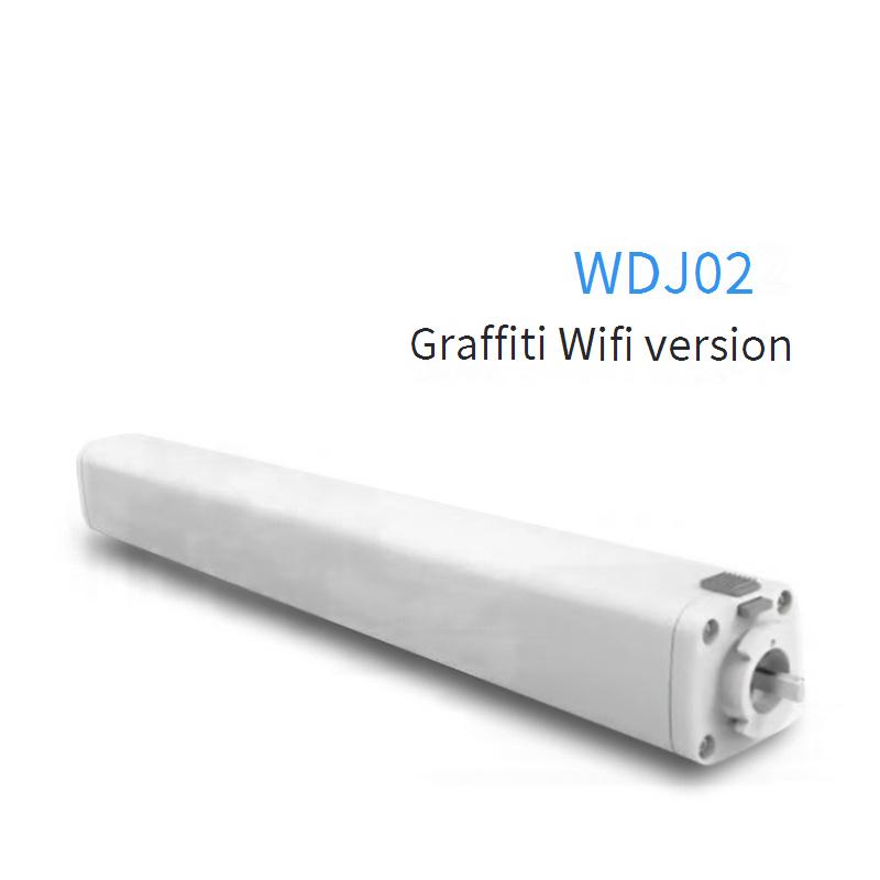 Motor de cortina inteligente com Wi-Fi - Abridor de cortina elétrico automático e silencioso com controle remoto e aplicativo (função de temporizador, design silencioso, branco/preto)_voghion.com