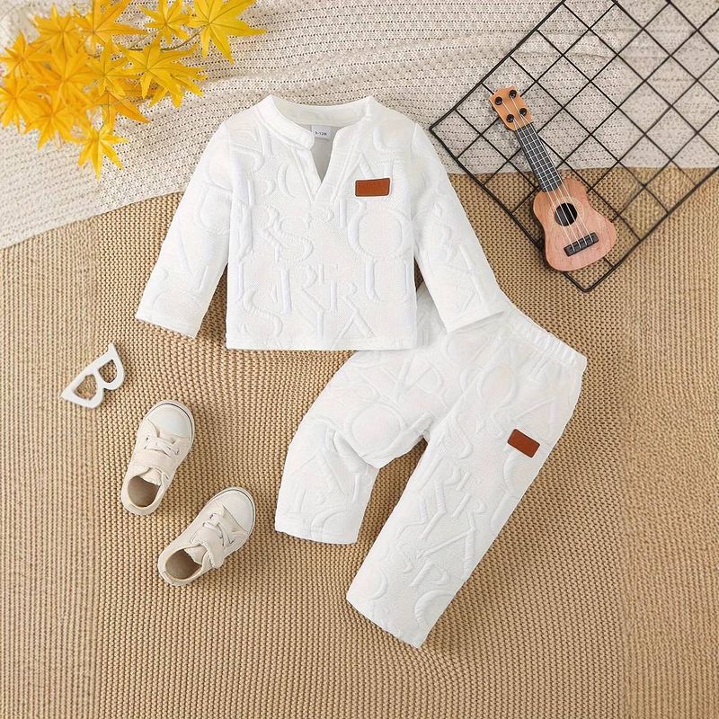 Korean Cross Border Hit Baby Boy Clothing New Autumn Style Long Sleeved Trousers Casual Versatile Two Piece Suit_voghion.com
