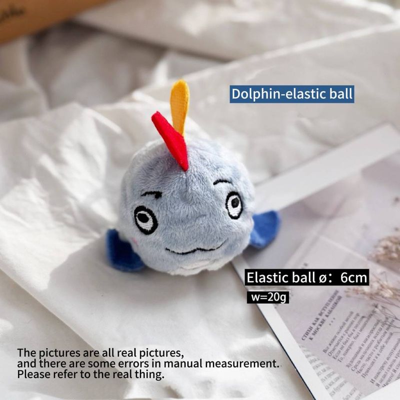 Playful Puppy Toy- Ocean Series, Tpr Squeaky Fun Ball For Small Dogs & Pu, Cutey For Teething & Boredom Relief_voghion.com