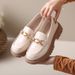 new Spring And Summer Women's Thick Bottom Lace-up Single Shoes Spring And Autumn Hundred With British Small Leather Shoeses_voghion.com