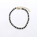 Trendy Jewelry For Women Simple Fashion Black Glass Round Bead Anklet Adjustable Length Ankle Chain Foot Accessory_voghion.com