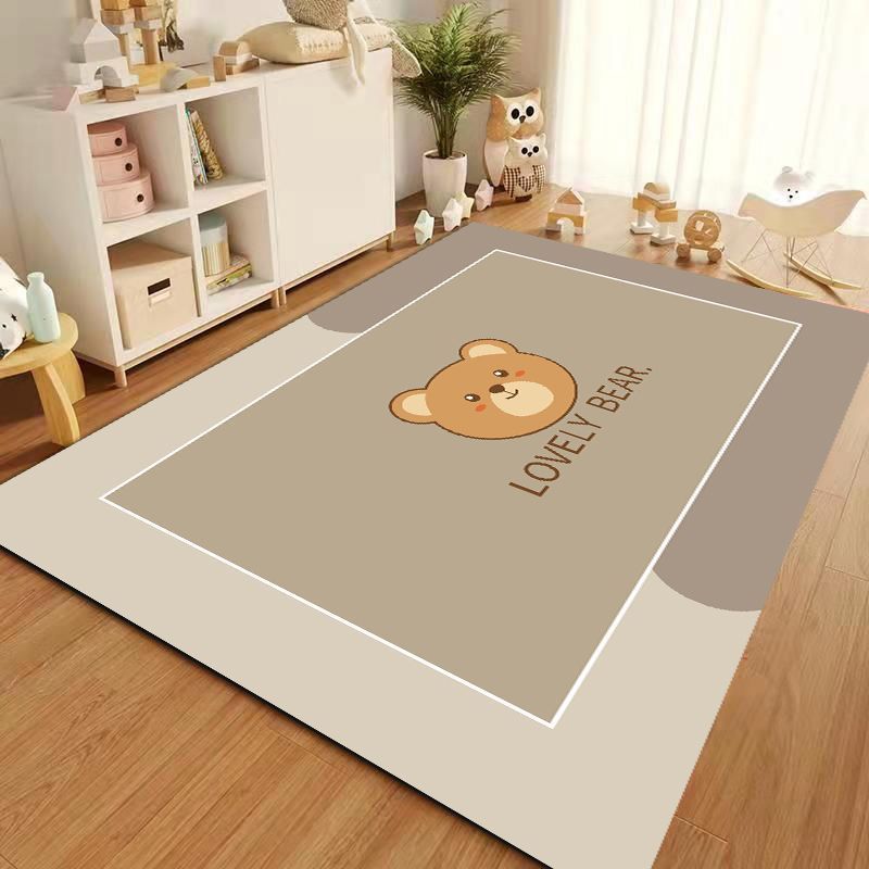 Carpete de sala de estar de desenho animado, sofá espesso, isolamento acústico de mesa de centro, cobertor de cabeceira resistente à sujeira, doméstico_voghion.com