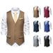 Men's suit wedding party V-neck single breasted chain casual vest_voghion.com
