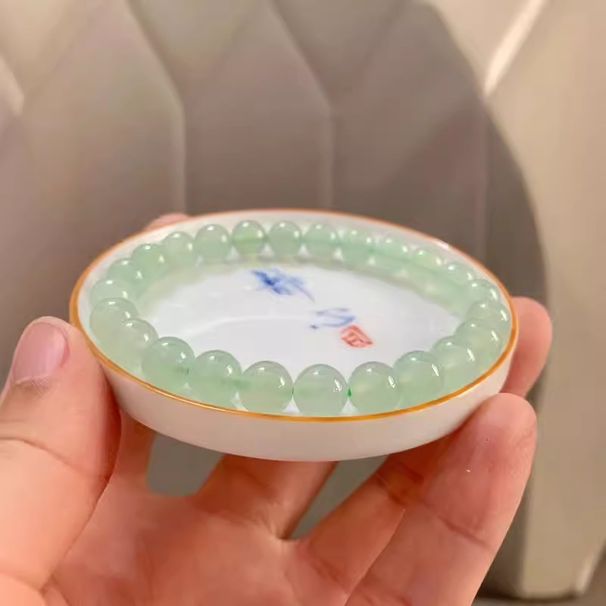 Round 2025 New Style Simple Circle Jewelry High-end Ice Clear Water Bead Bracelet For Women_voghion.com